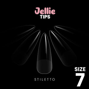 Halo Jellie Nail Tips Stiletto , 50 One Size pack