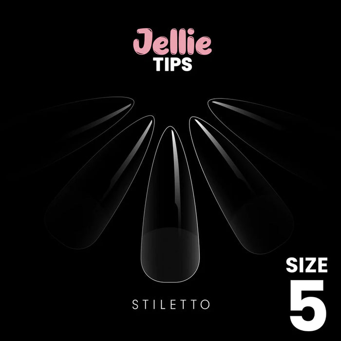 Halo Jellie Nail Tips Stiletto , 50 One Size pack