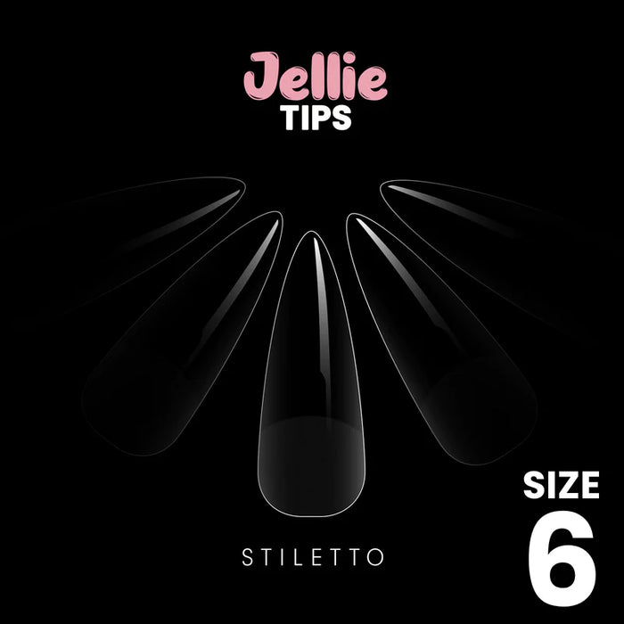 Halo Jellie Nail Tips Stiletto , 50 One Size pack