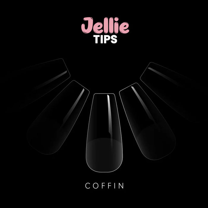 Halo Jellie Nail Tips 480s Coffin, Sizes 0-11, Mixed Sizes