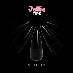 Halo Jellie Nail Tips Stiletto, Sizes 0-11, 120 Mixed Sizes