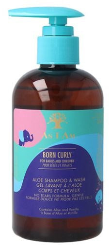 As I Am Born Curly Aloe Shampoo & Wash 8oz