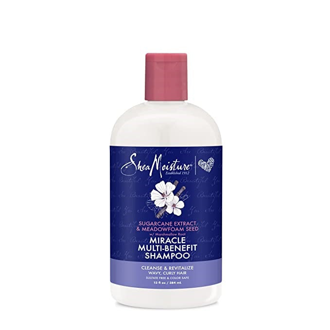 Shea Moisture Sugarcane Extract & Meadowfoamd Seed Miracle Shampoo 13oz