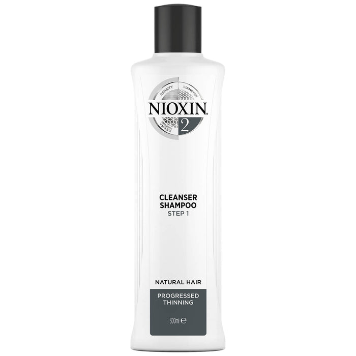 NIOXIN 3-Part System 2 Cleanser Shampoo for Natural Hair with Progressed Thinning 300ml