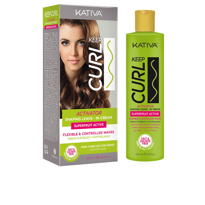 Kativa KEEP CURL activator leave-in cream 200ml