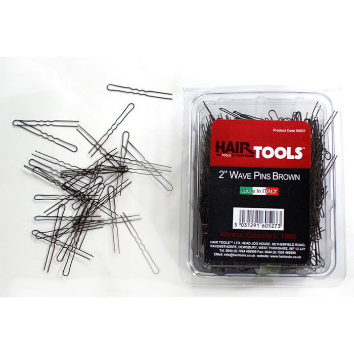 Hair Tools 2" WAVE PINS BROWN (BOX OF 1000)