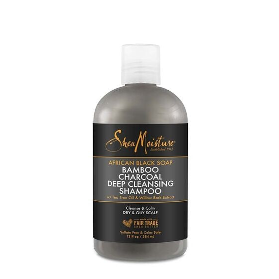 Shea Moisture African Black Charcoal Deep Cleansing Shampoo 13oz