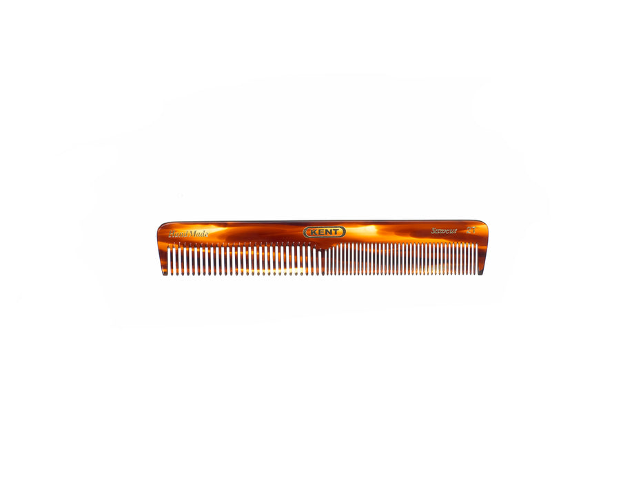 Kent HANDMADE 154MM POCKET COMB THICK/FINE HAIR A 2T