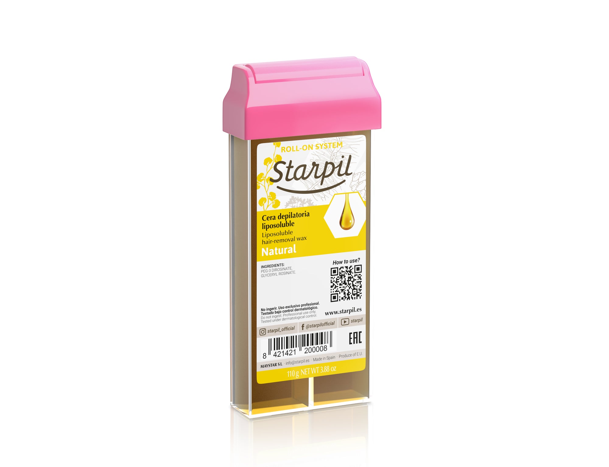 Starpil Honey Natural Roll-on Wax Starpil 110g