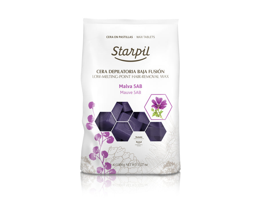 Starpil Purple Malva Hard Wax Starpil 5AB (Original Blend), 1kg