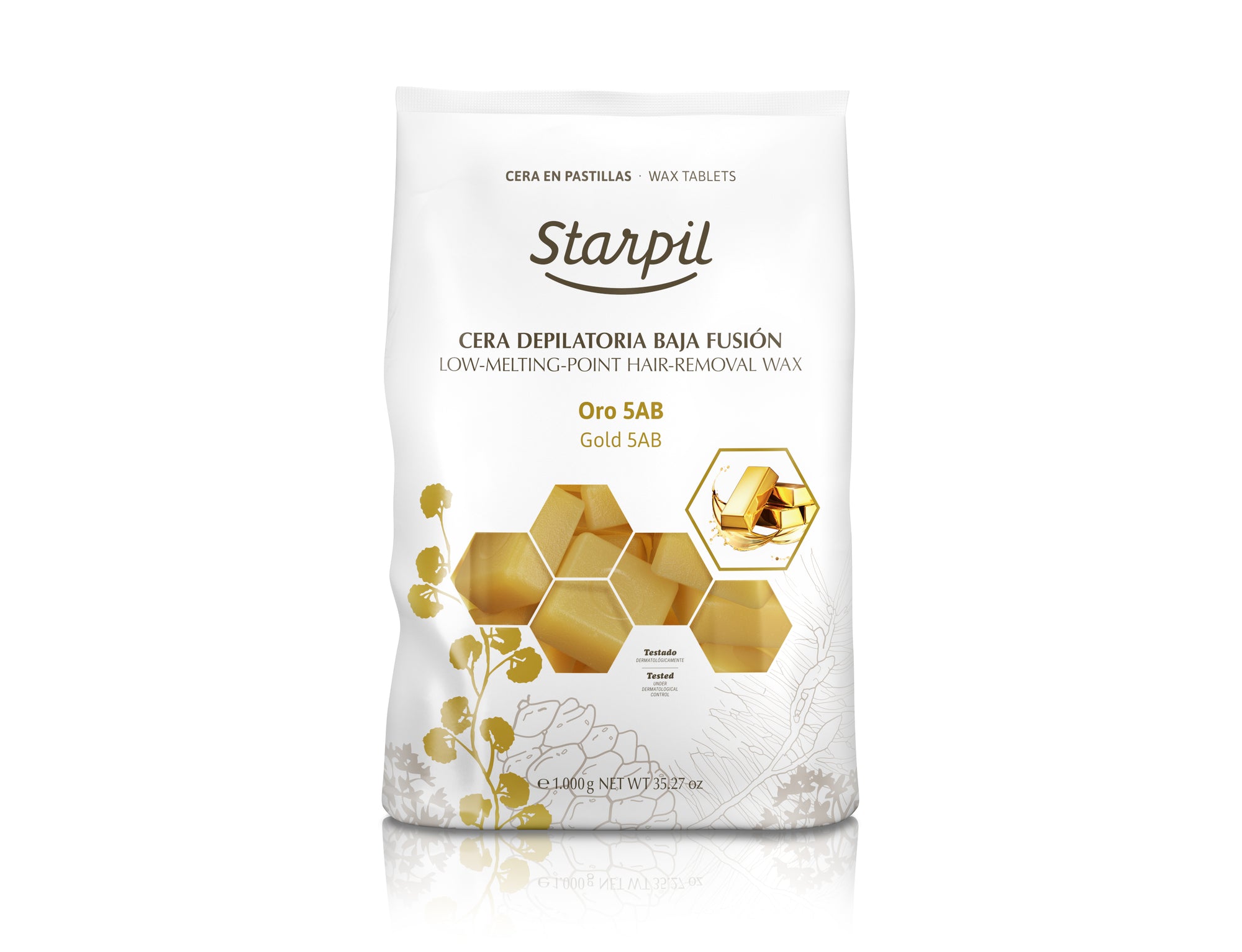 Starpil Gold Hard Wax with Titanium Dioxid Starpil (Original Blend), 1kg