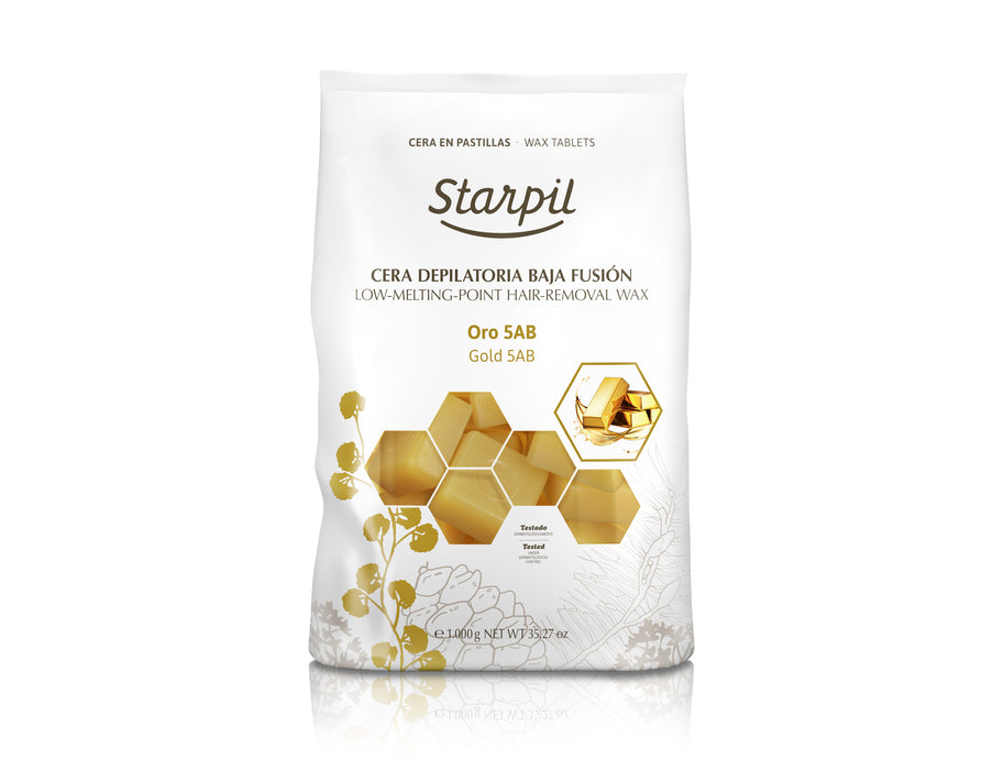 Starpil Gold Hard Wax with Titanium Dioxid Starpil (Original Blend), 1kg