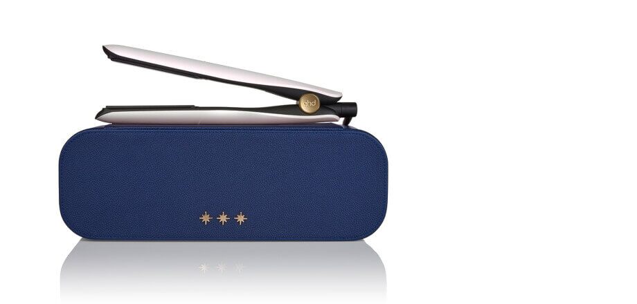 Ghd goldhair straightener in iridescent white