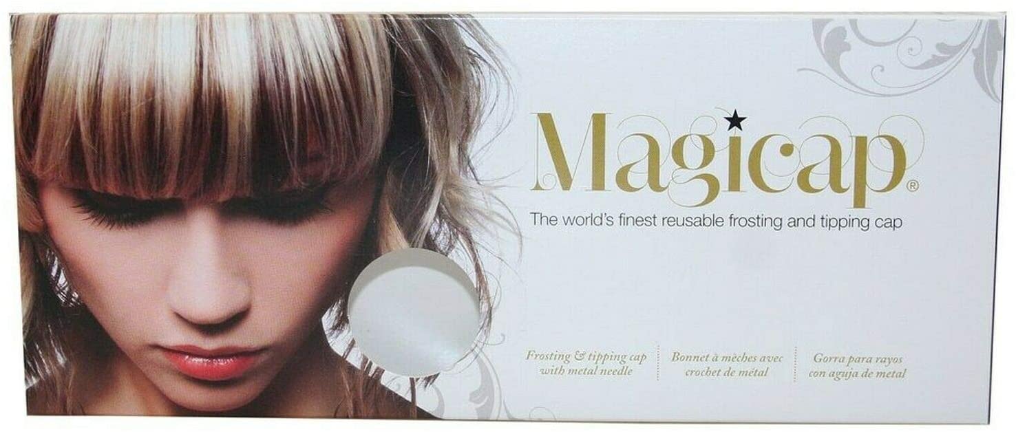 MAGICAP Pro Salon Silicon Hairdressing Highlighting Frosting Cap & FREE Hook