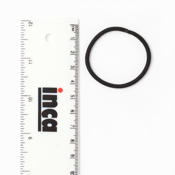 Molly & Rose Item 6405 Bulk elastics - Black - 3mm thick - Pack of 100