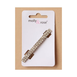 Molly & Rose Item 6794 Crystal barrette clip 6cm