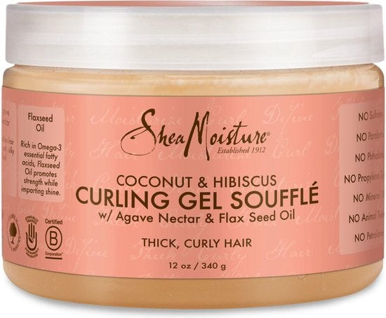 Shea Moisture Coconut & Hibiscus Curling Gel Souffle 12oz