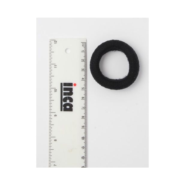 Molly & Rose Item 7567 Jersey donut - Black - 1.5cm thick - Card of 1