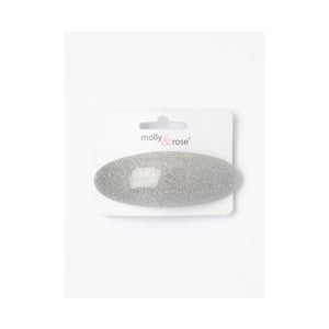 Molly & Rose Item 7620 Acrylic glitter oval barrette clip 9cm