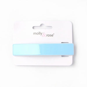 Molly & Rose Item 7628 Coloured acrylic barrette clip 8x1.5cm