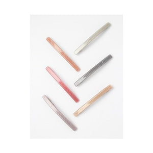 Molly & Rose Item 7629 10cm coloured glitter acrylic barrette clip