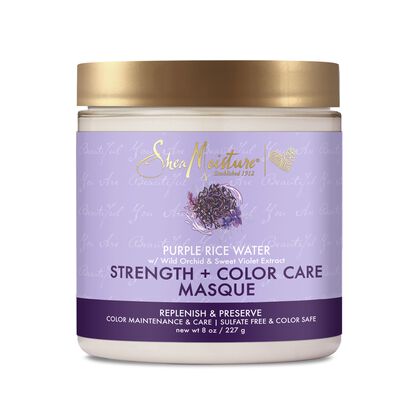 Shea Moisture Purple Rice Water Strength & Color Care Masque 8oz