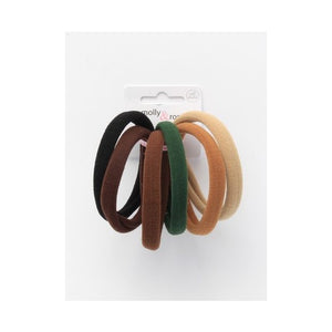 Molly & Rose Item 7678 XL jersey elastics - Naturals - 1cm thick - Card of 6