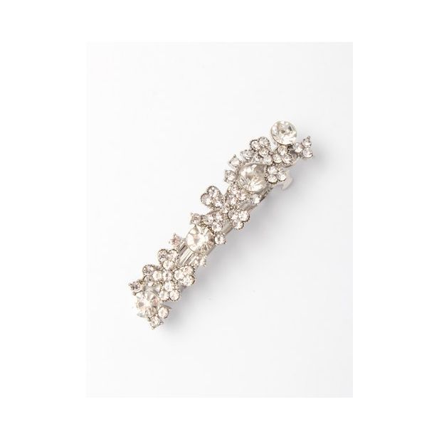 Molly & Rose Item 7752 Crystal flower barrette 7cm