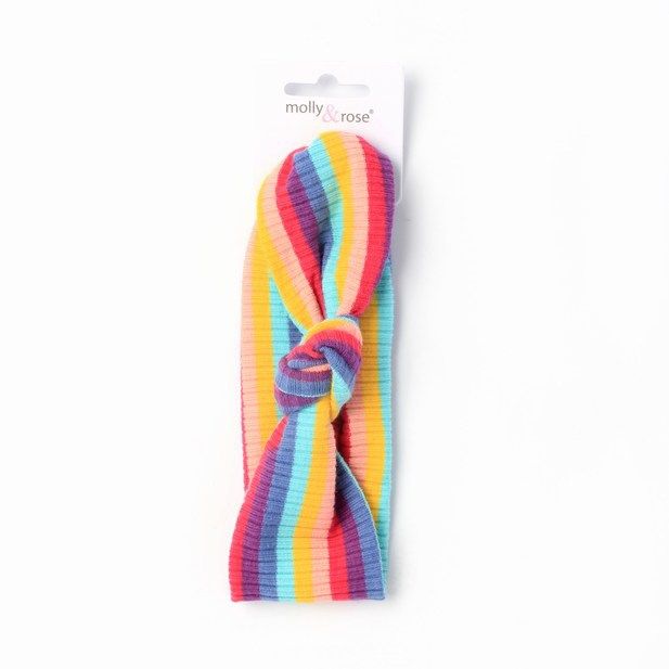 Molly & Rose Item 7867 Childrens rainbow striped bandeau.