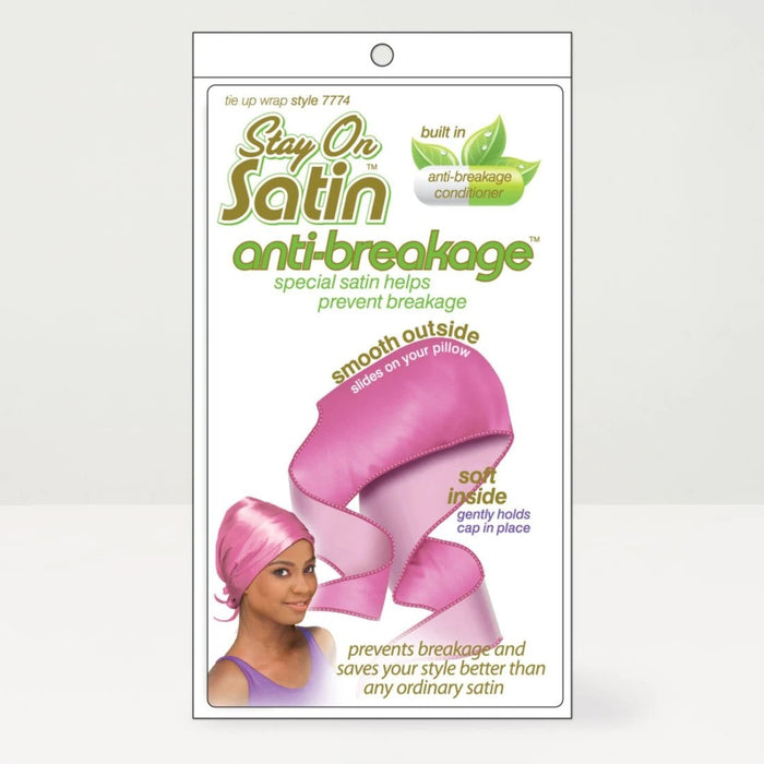 Stay On Satin #7774 Anti-Breakage Tie Up Wrap