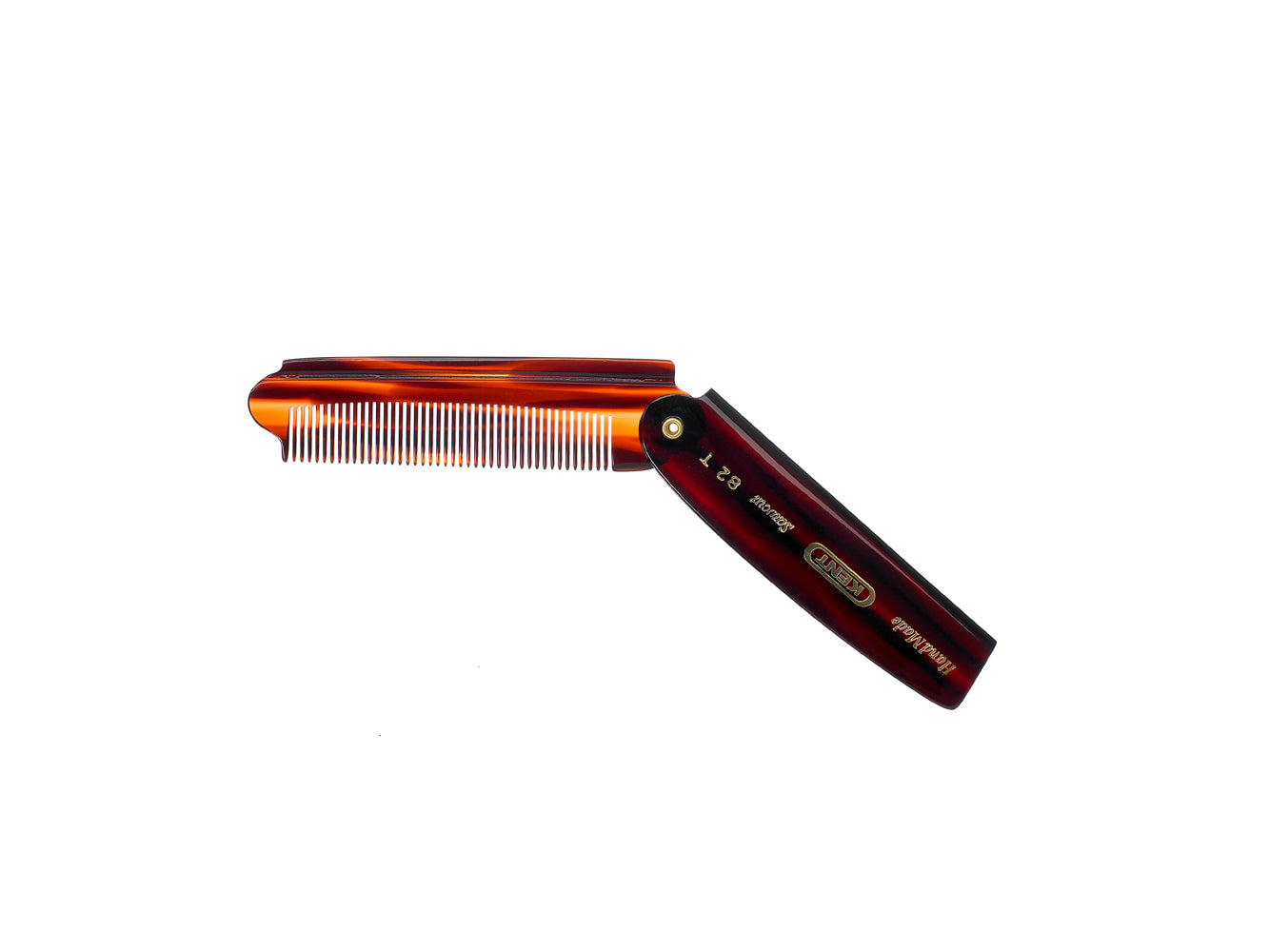 Kent HANDMADE 90MM FOLDING COMB FINE HAIR A 82T