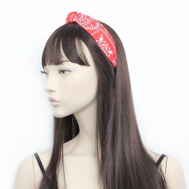 Molly & Rose Item 8352 3cm wide Floral print knotted aliceband