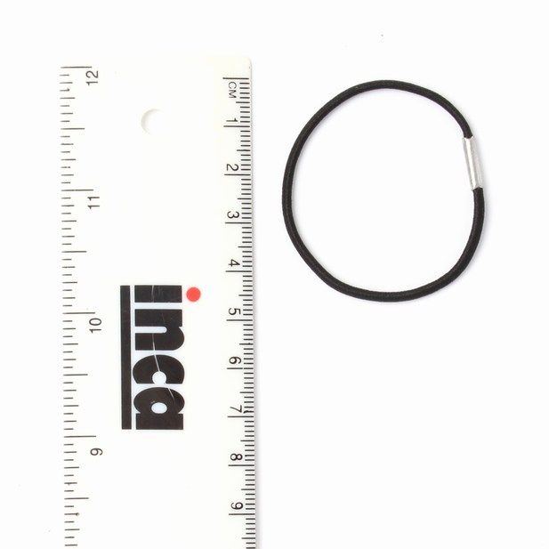 Molly & Rose Item 8708 Bulk elastics - Black - 2mm thick - Pack of 100