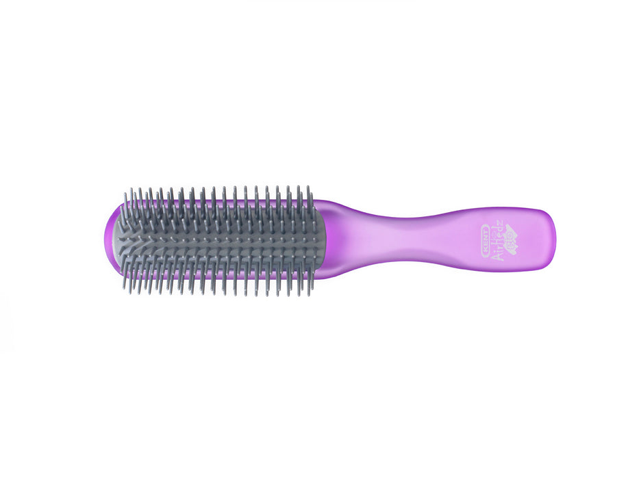 Kent AIRHEDZ GLO HALF ROUND DETANGLING BRUSH IN PURPLE AHGLO01 PURP