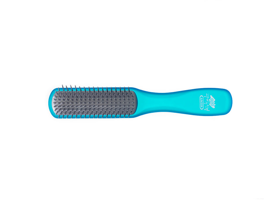 Kent  AIRHEDZ GLO HALF ROUND DETANGLING BRUSH IN BLUE AHGLO01 BLUE