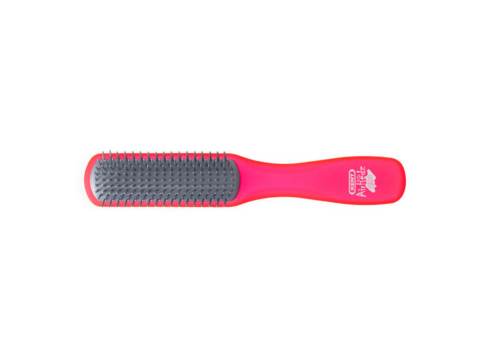 Kent AIRHEDZ GLO NARROW DETANGLING BRUSH IN RED AHGLO02 STRAW