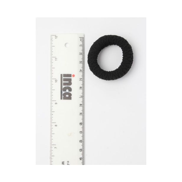 Molly & Rose Item 7569 Knit donut - Black - 1.7cm thick - Card of 2