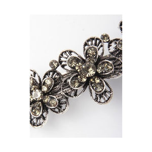 Molly & Rose Item 7754 Vintage style flower / butterfly barrette clip. 6cm