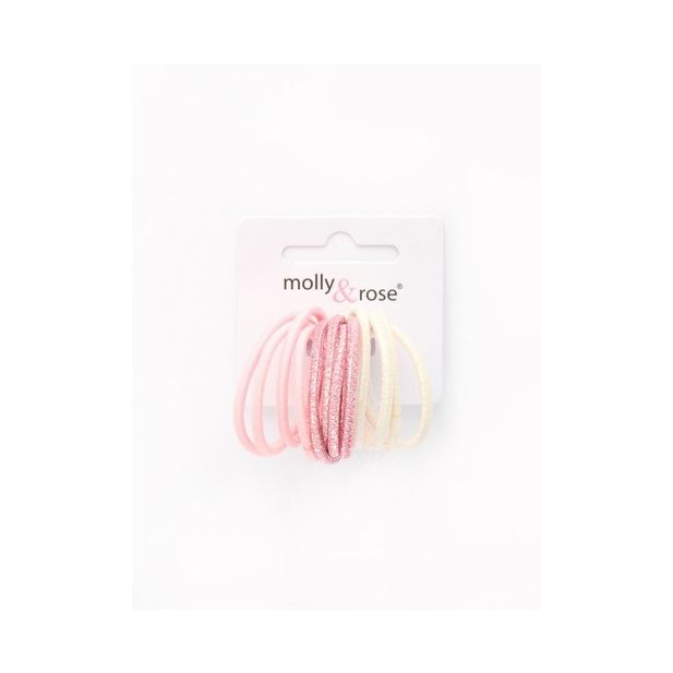 Molly & Rose Item 8047 Small elastics - Assorted - 2mm thick - Card of 12