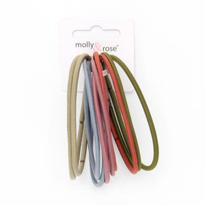 Molly & Rose Item 8092 XL elastic - Assorted - 3mm thick - Card of 10