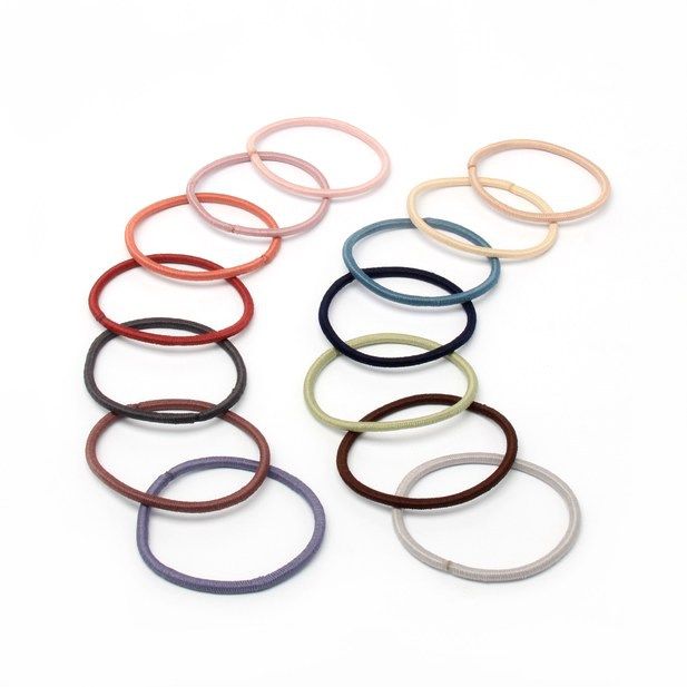 Molly & Rose Item 8098 Bulk elastics - Assorted - 3mm thick - Pack of 100