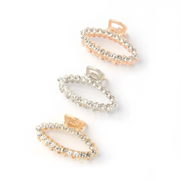 Molly & Rose Item 8118 Crystal open style oval clamp. 5cm
