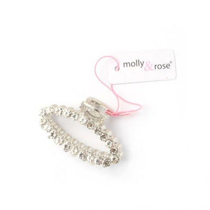 Molly & Rose Item 8118 Crystal open style oval clamp. 5cm