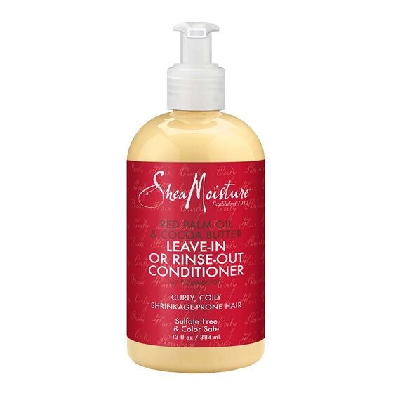 Shea Moisture Red Palm Oil & Cocoa Butter Leave in or Rins Out Conditioner 13oz