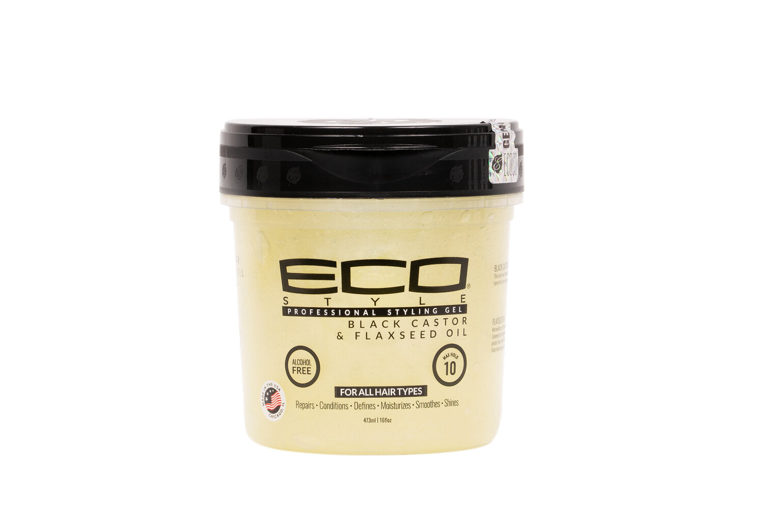 ECO STYLE BLACK CASTOR & FLAXSEED GEL