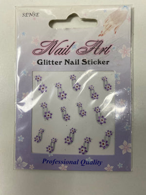 Nail Art - Glitter Nail Sticker 1,2,3