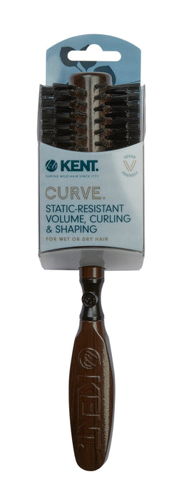 Kent CURVE VEGAN-FRIENDLY STATIC-RESISTANT ROUND HAIRBRUSH KC2