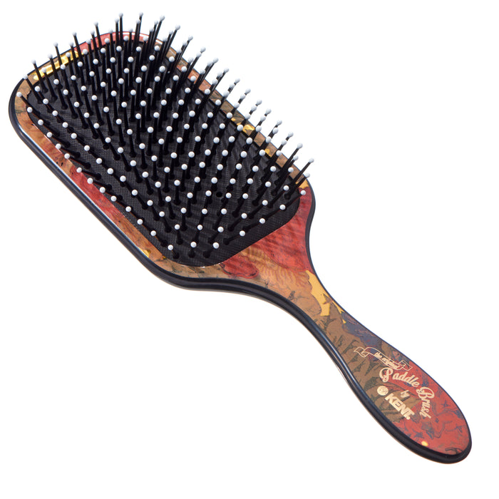 Kent LARGE FLORAL CUSHIONED PADDLE BRUSH LPB1 FLORAL