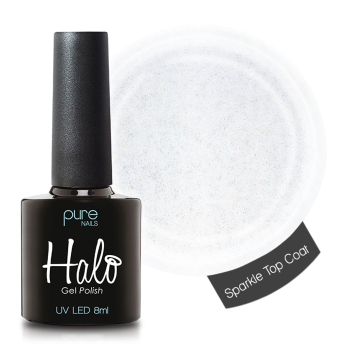 Halo Gel Polish 8ml Sparkle Top Coat Non Wipe