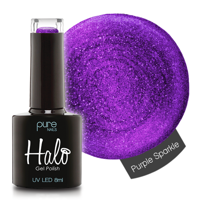 Halo Gel Polish 8ml Purple Sparkle